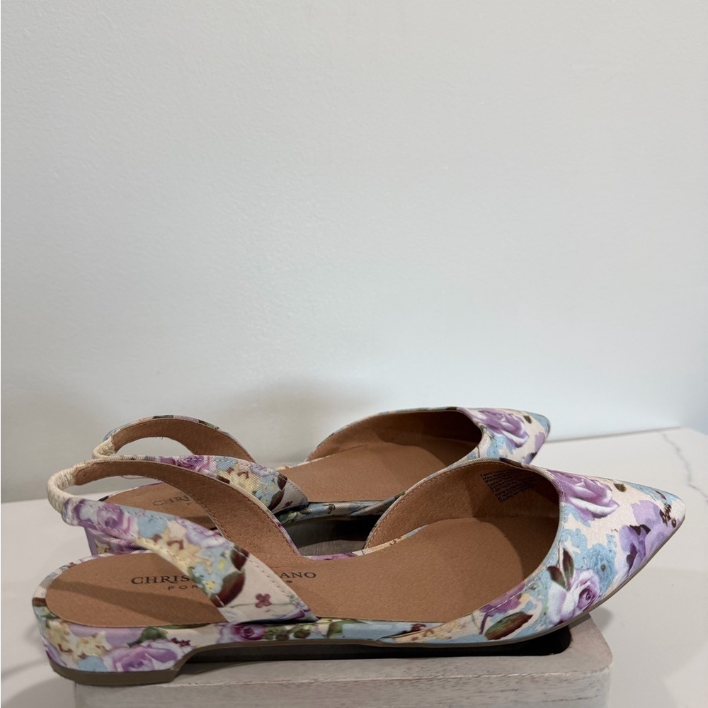 CHRISTIAN SIRIANO for Payless Women's Size 7.5 Flat Shoes Betty Floral - Picture 7 of 8